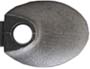 Top jaw, wax cast steel, .64" x .87", .25" hole